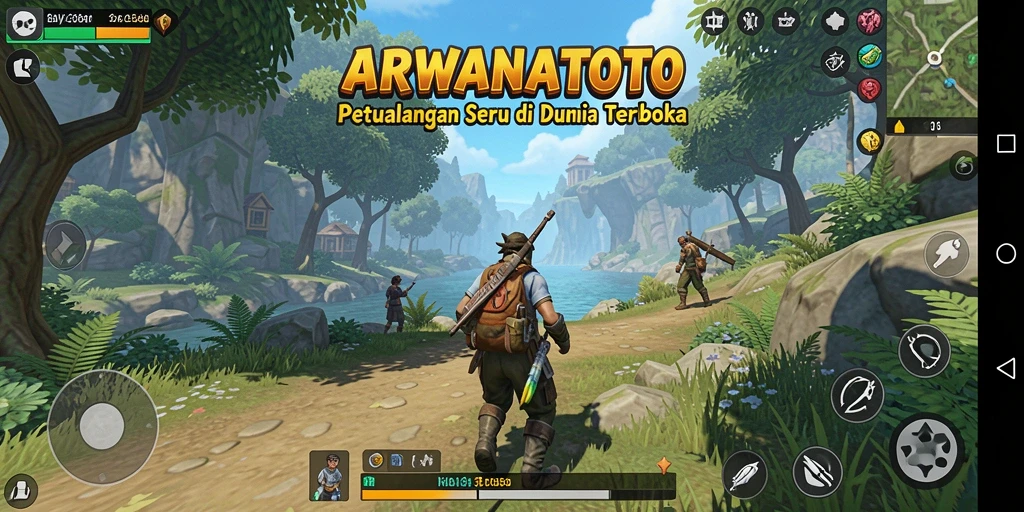 Tampilan gameplay ARWANATOTO yang menarik dalam dunia Open World.