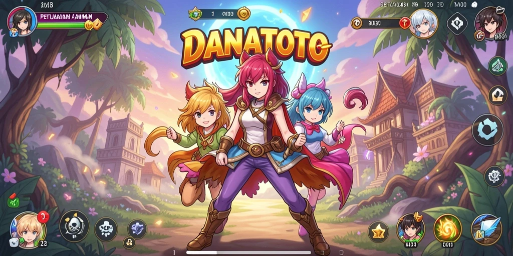 Tampilan gameplay seru dari DANATOTO yang penuh aksi.