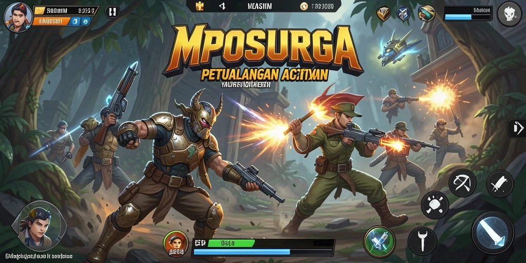Screenshot menampilkan aksi mendebarkan di MPOSURGA.