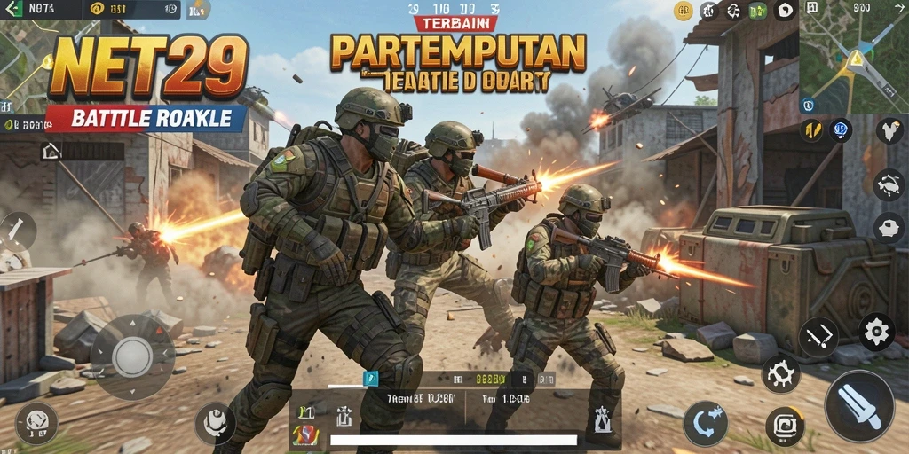 Tangkapan layar NET29 yang menunjukkan aksi mendebarkan dalam pertarungan Battle Royale.