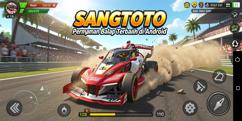 Tampilan gameplay balap SANGTOTO yang seru dan menantang.